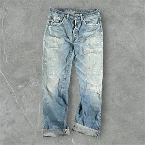 Vintage‎ Levi’s 501 Jeans Mens 32x34 Blue 1960s Big Capital E Selvedge #6 Stamp